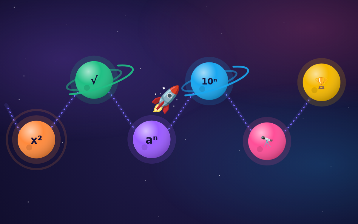 Powers and Standard Form: A Mission from Atom to Galaxy