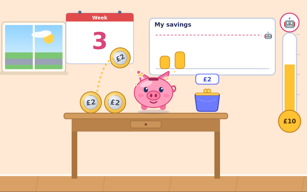 Saving Money: A Piggy Bank Adventure with Penny